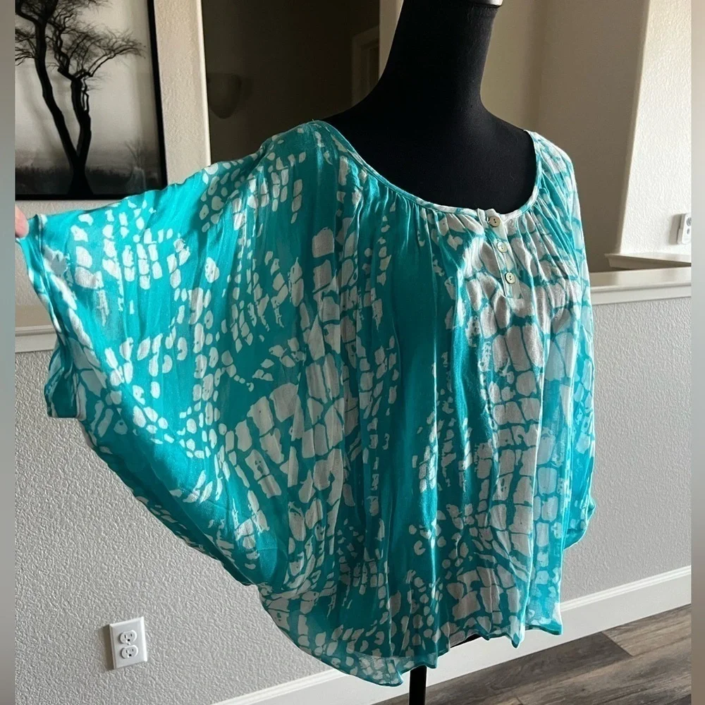 Velvet BY GRAHAM & SPENCER BOHO BLOUSE - MEDIUM - Picture 2 of 7